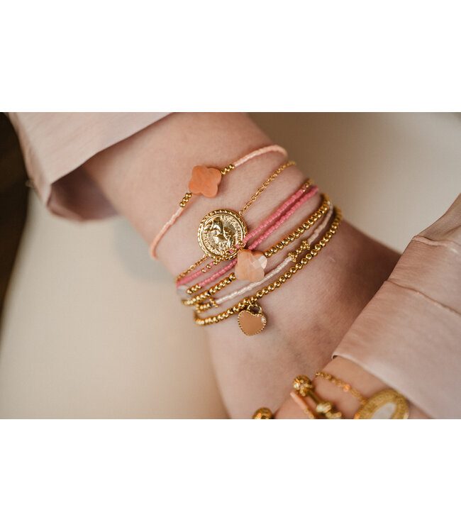 By Shir Bracelet beads light pink