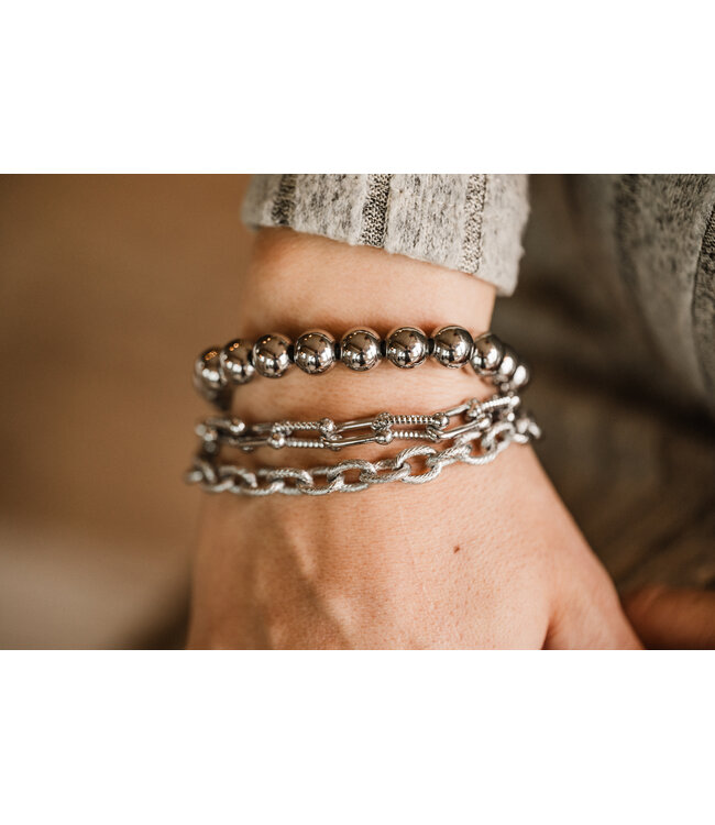 By Shir Armband luxe schakel Leah