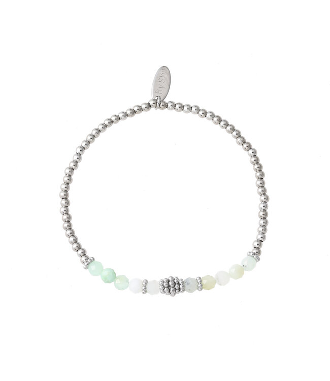 By Shir Armband kraaltjes bohemian Jadeiet