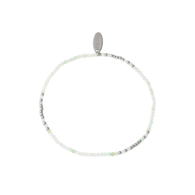 By Shir Armband kraaltjes mix Jadeiet