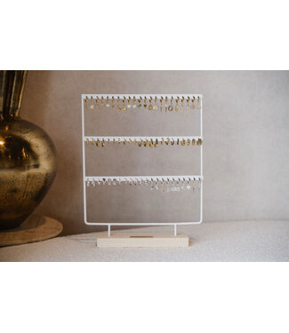 By Shir Oorbellen display groot wit