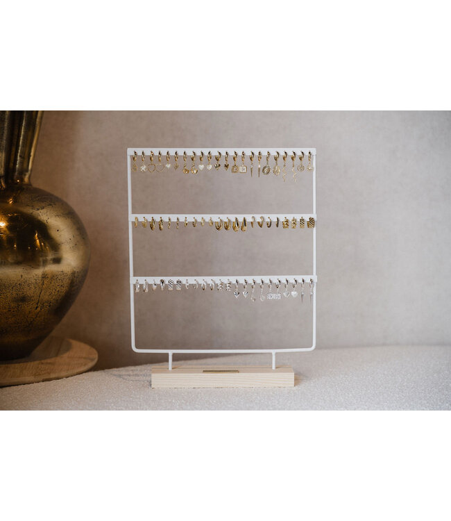 By Shir Oorbellen display groot wit