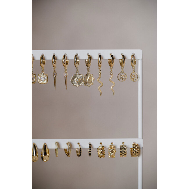 By Shir Oorbellen display groot wit