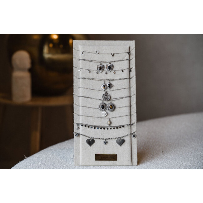 By Shir Ketting display stof beige
