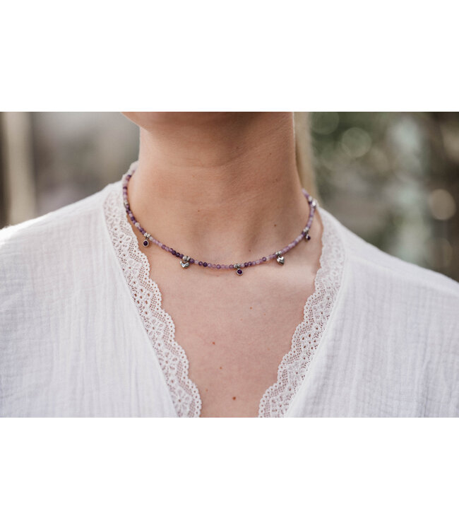 By Shir Chain luxury sunglow purple