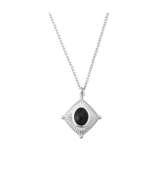 By Shir Ketting Noé zwart agaat