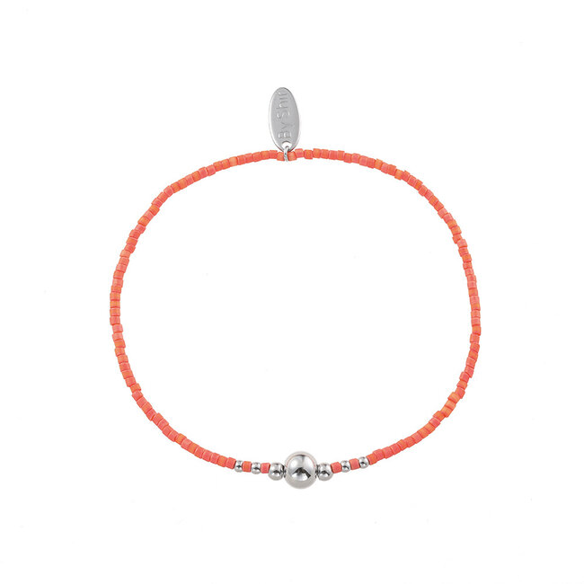 By Shir Armband kraaltjes Peach Dot