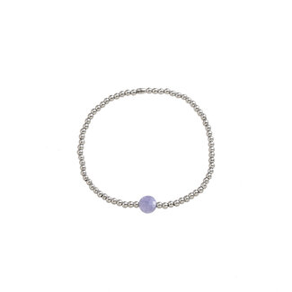 By Shir Armband kids kraaltjes met edelsteen Lepidoliet