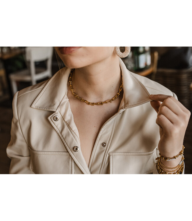 By Shir Ketting luxe schakel Leah