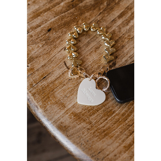 By Shir Telefoonkoord hart charm