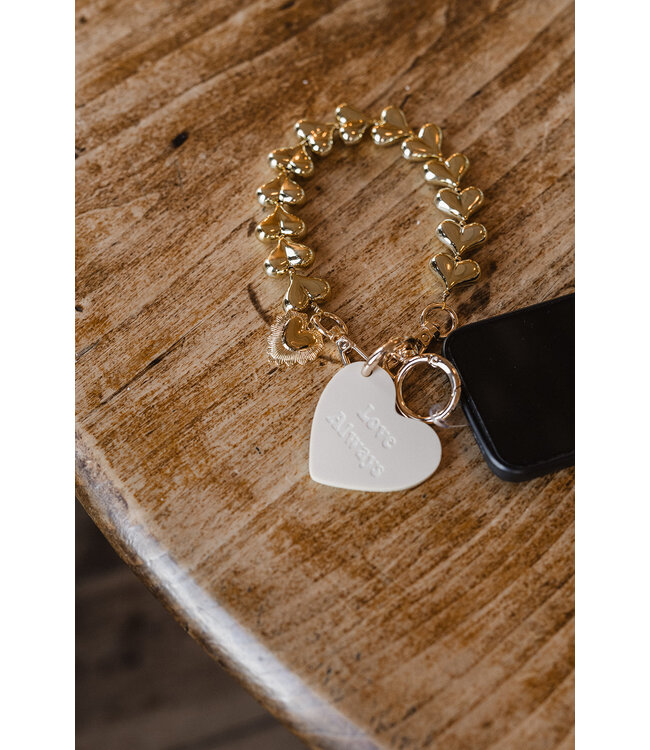 By Shir Telefoonkoord hart charm