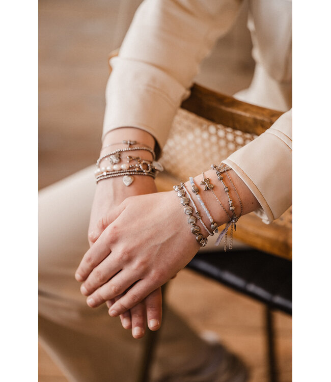 By Shir Stainless steel bracelet with bow