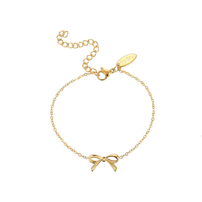 By Shir armband edelstaal bow