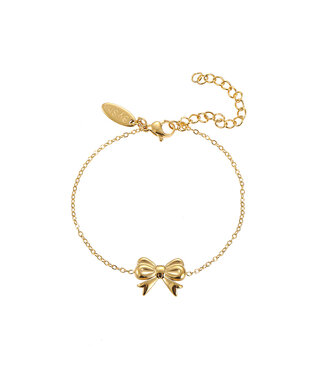 By Shir Armband edelstaal strikje