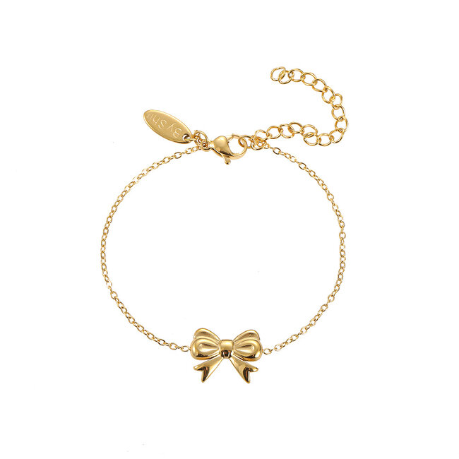 By Shir Armband edelstaal strikje