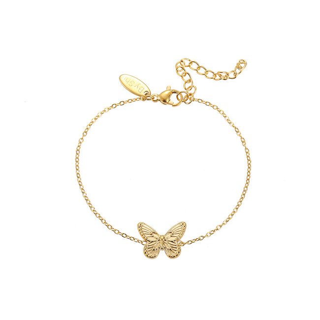 By Shir Armband edelstaal butterfly