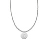 By Shir Ketting luxe kraaltjes met letter (edelstaal)
