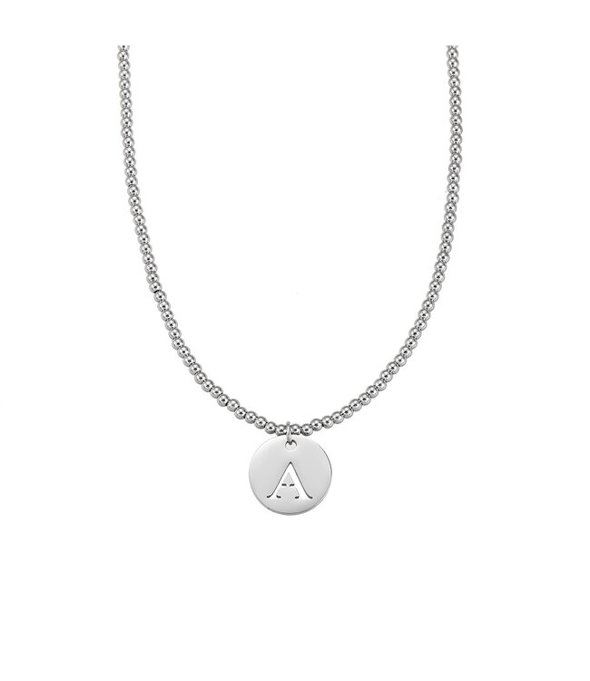 By Shir Luxusperlenkette mit Buchstaben (Edelstahl)