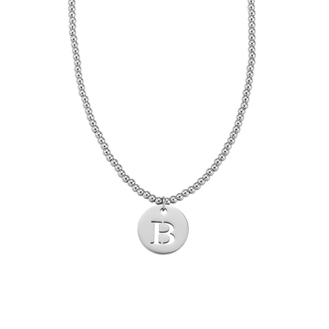 By Shir Chain with luxury beads with letters (stainless steel)