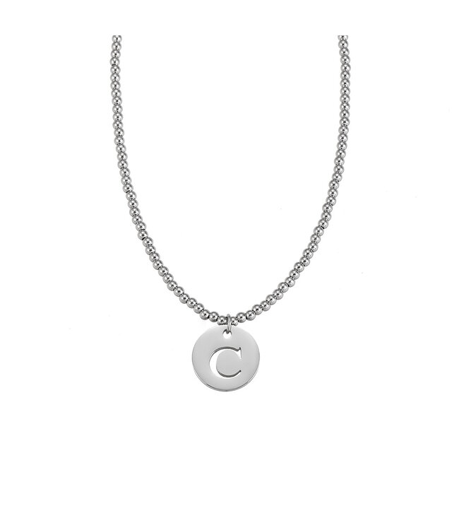 By Shir Luxusperlenkette mit Buchstaben (Edelstahl)