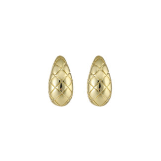 By Shir Oorbellen luxe stripe drop