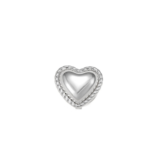 By Shir Cufflink heart