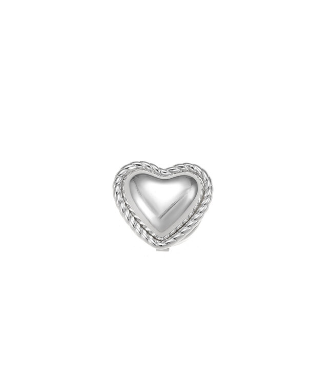 By Shir Cufflink heart