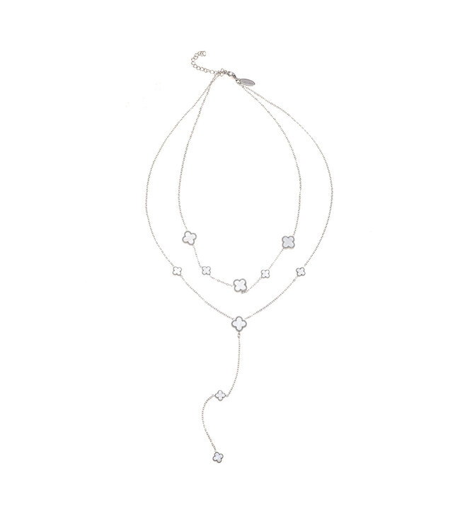 By Shir Luxury double clover necklace