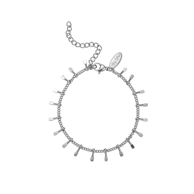 By Shir Armband aus Edelstahl mit Sprenkeln