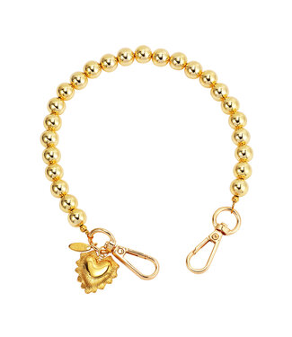 By Shir Phone cord gold-colored beads