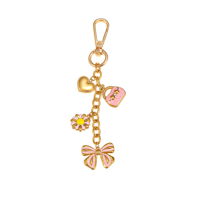By Shir Bag charm pink