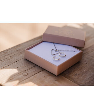 By Shir Jewelry set Open Heart