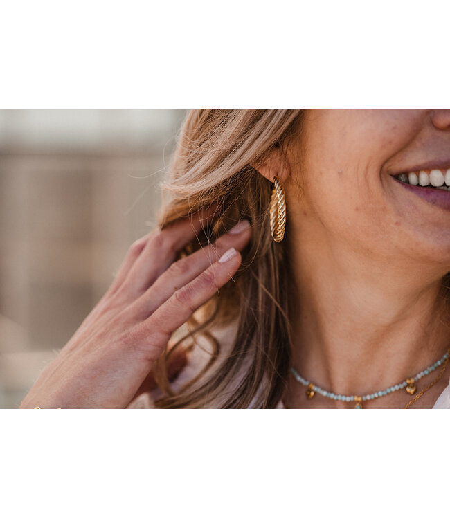 By Shir Oorbellen luxe Lena