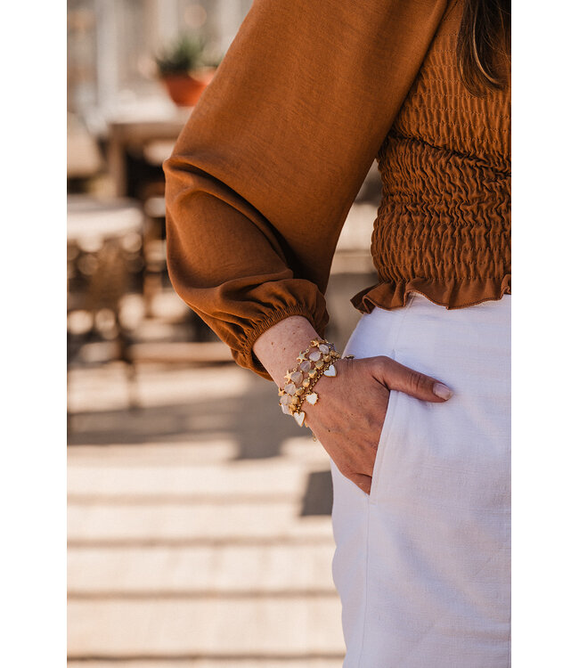 By Shir Armband Luxus Bohemian Muschel