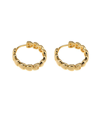 By Shir Earrings small heart