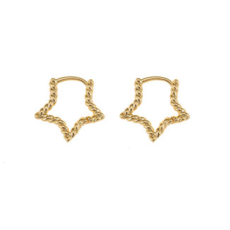 By Shir Small star earrings