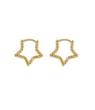 By Shir Small star earrings