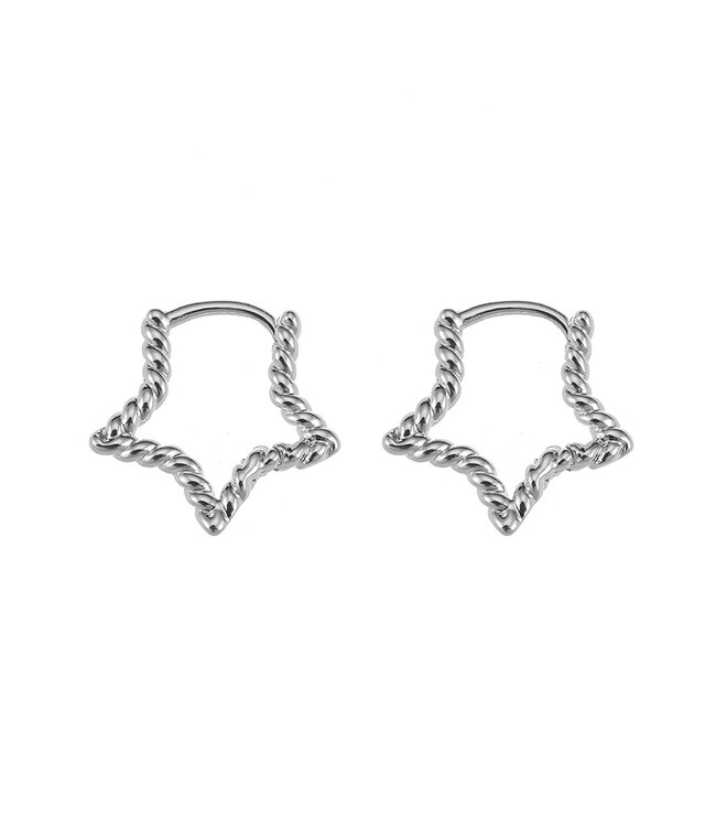 By Shir Small star earrings