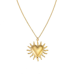 By Shir Necklace sun heart