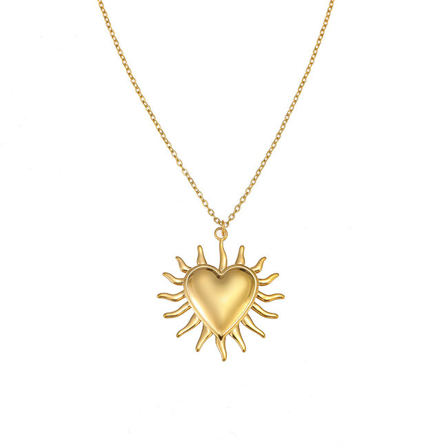 By Shir Necklace sun heart