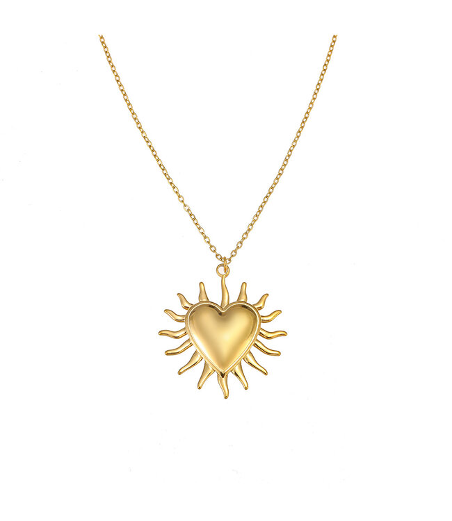 By Shir Necklace sun heart