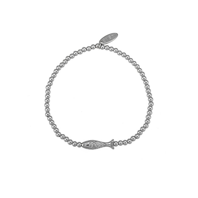 By Shir Armband mit Perlen in Form eines Fisches