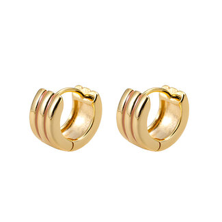 By Shir Small striped earrings
