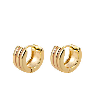 By Shir Small striped earrings