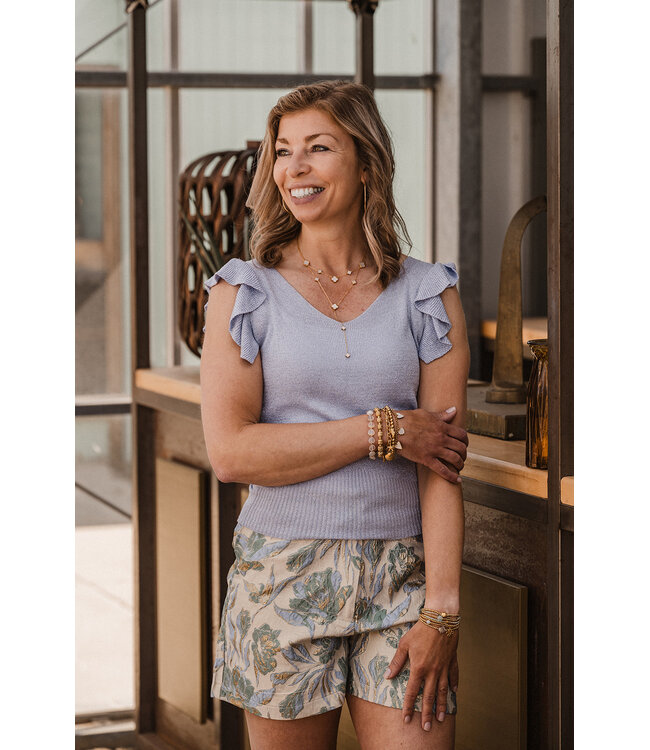 By Shir Luxury double clover necklace