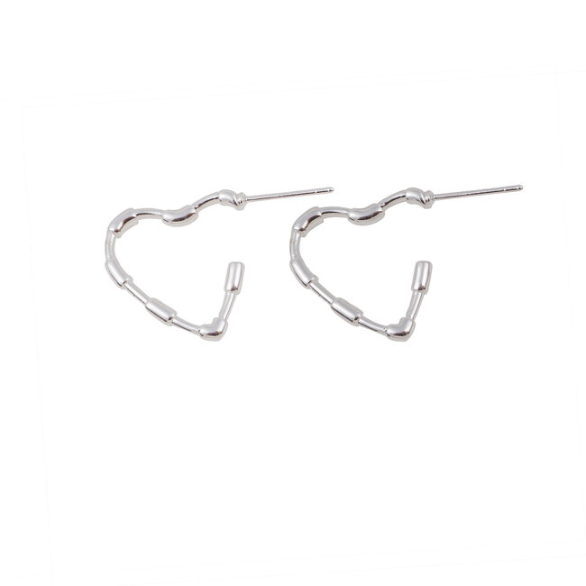 By Shir Small Heart Earrings