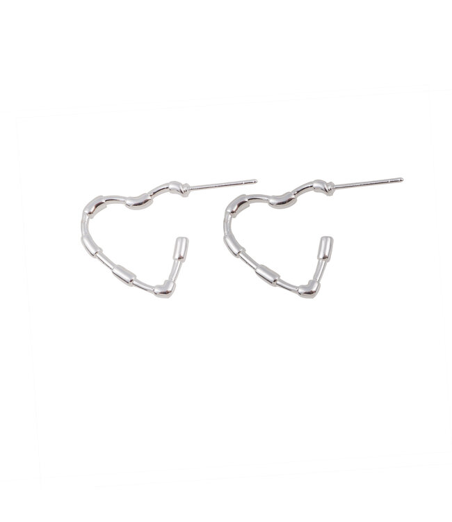 By Shir Small Heart Earrings