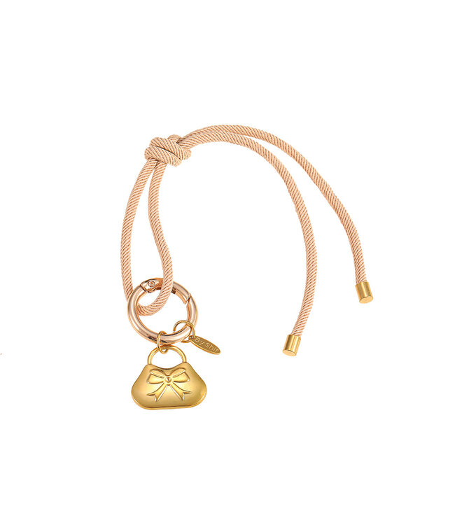 By Shir Beige bag hanger cord bag