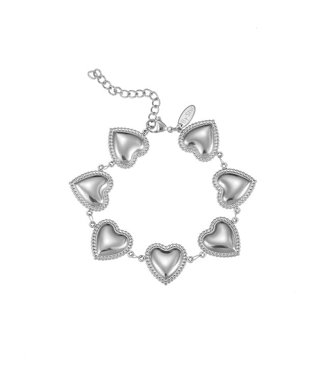 By Shir Armband Luxus Herzchen Kügelchen