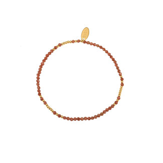 By Shir Bracelet beads mix goldstone